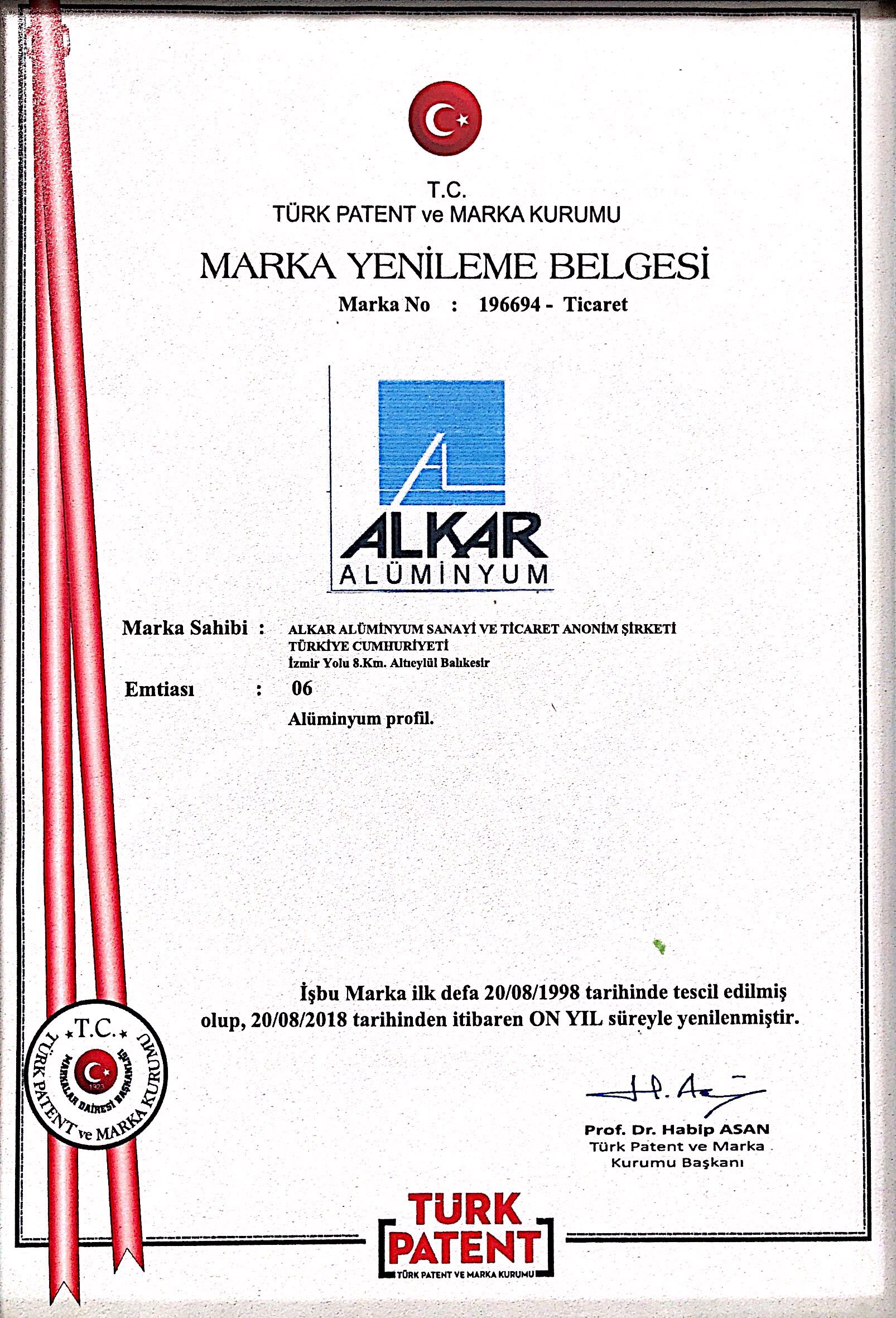 MARKA TESCİL