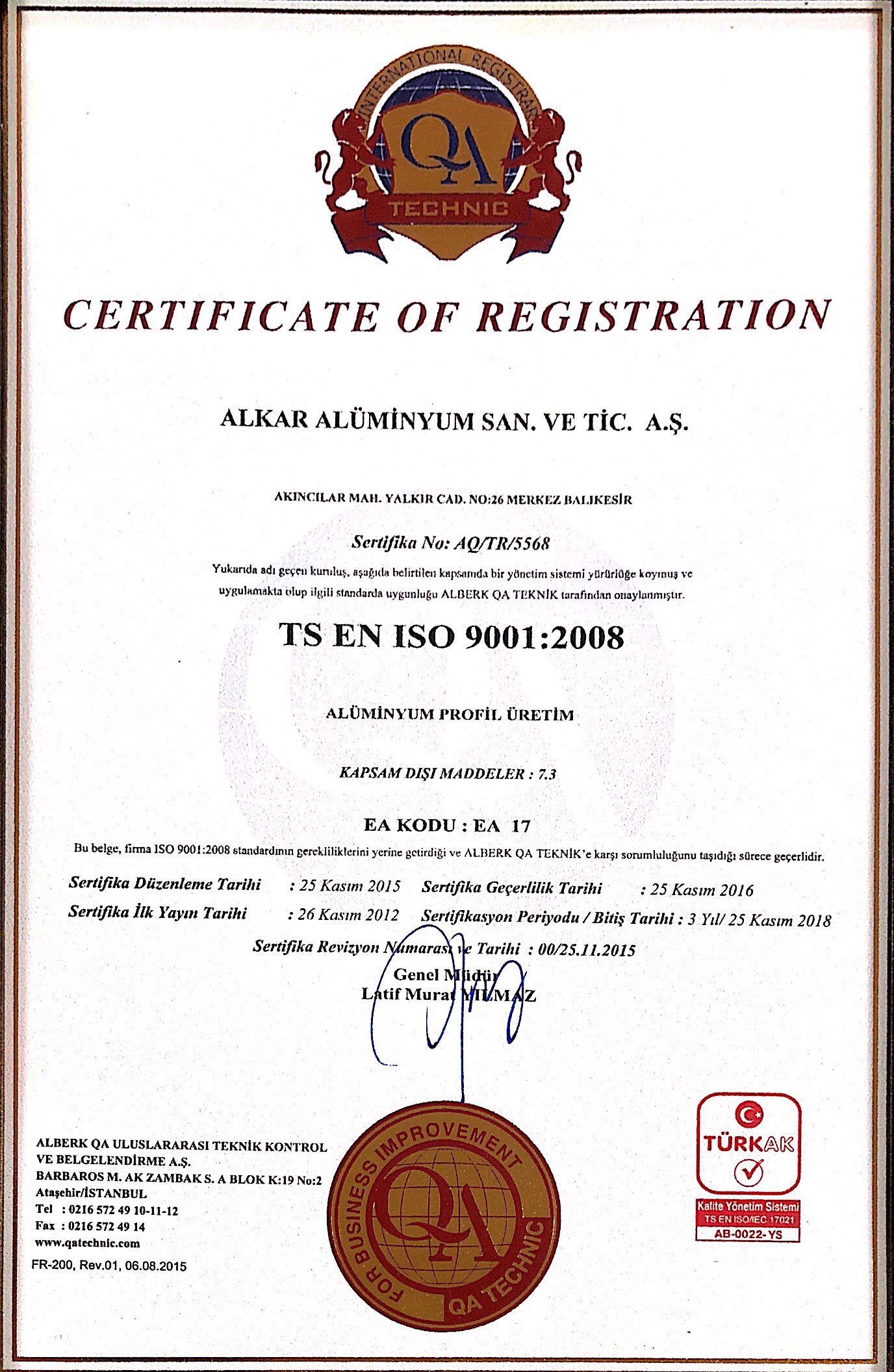 TS EN ISO 9001 - 2008